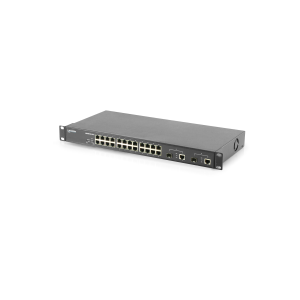 Lancom ES-2126+ Switch 24 Fast-Ethernet Ports Gigabit-Anschluss 100Mbit/s [gebraucht][+Winkel]