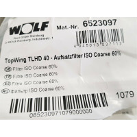[#0008] Wolf TopWing TLHD 40 - Aufsatzfilter ISO Coarse 60% Mat.-Nr. 6523097