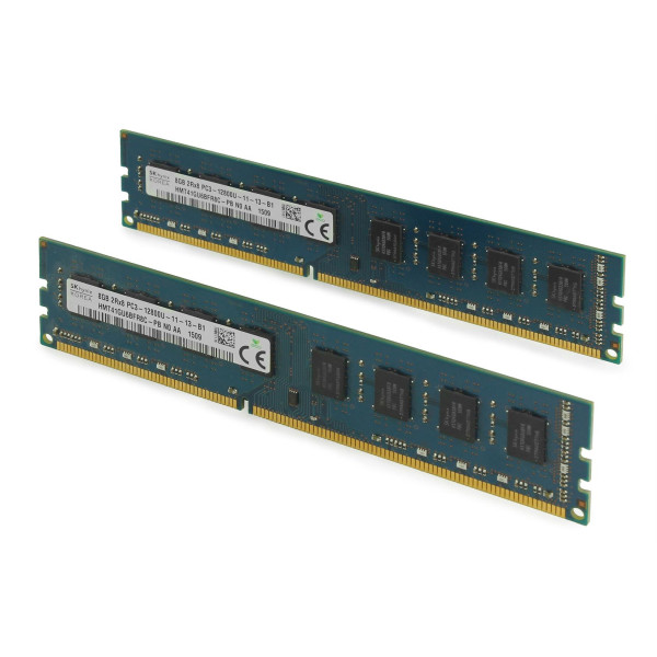 SK hynix 16GB KIt 2x 8GB DDR3 RAM | 2Rx8 PC3 12800U | 11-13-B1 | 1600Mhz | 1,5V