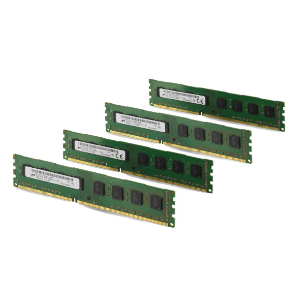 16 GB Kit | 4x Micron 4GB DDR3 2RX8 | Arbeitsspeicher | DIMM 240 pol. | 1600 MHz