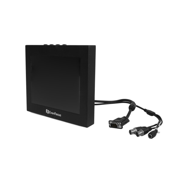 EverFocus EN7508M 8" TFT Überwachungsmonitor 800x600 4:3 | BNC/VGA kein Netzteil