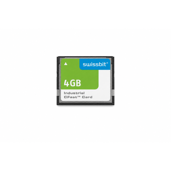 Swissbit CFast Typ I 4 GB SLC Industrial Grade SATA Karte -40°C bis +85°C, TRIM