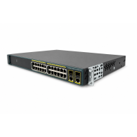 Cisco Catalyst 2960 WS-C2960-24PC-L Switch, 24x 10/100 PoE (370W), 2x GbE/SFP