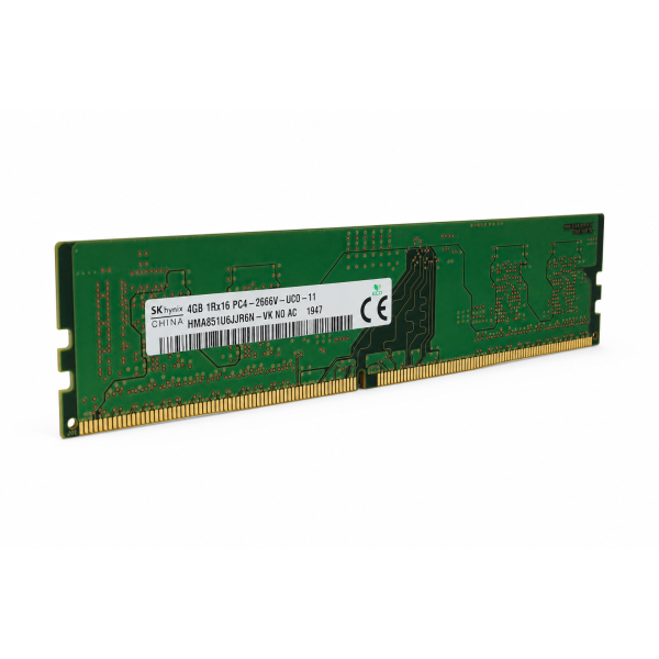 SK hynix DDR4 UDIMM RAM 4GB 1Rx16 PC4-2666V 288-Pin 1.2V CL19 2666 MT/s