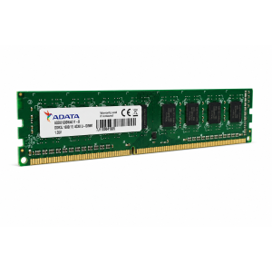 ADATA 4GB DDR3L-1600 PC3L-12800 CL11 240-Pin U-DIMM RAM ADDU1600W4G11-B
