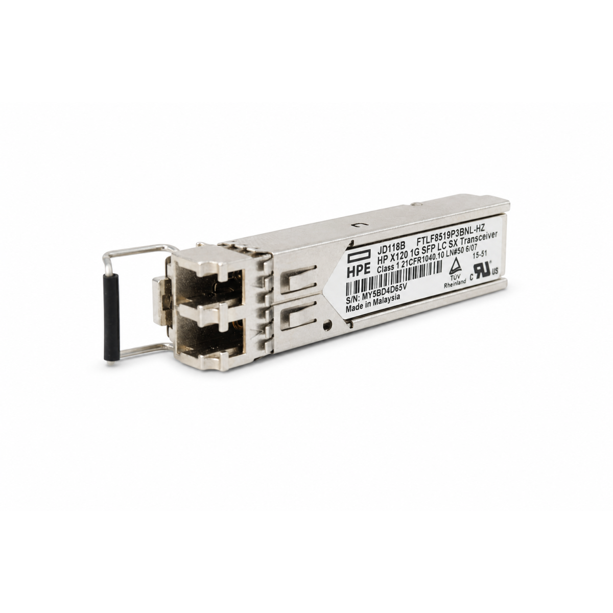 HPE X120 JD118B 1G SFP LC SX 1000BASE-SX 850nm MMF 550m Tran