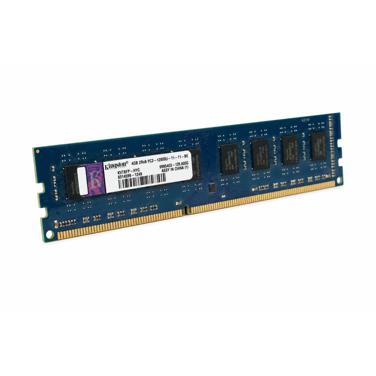 Kingston 4GB DDR3-1600 UDIMM 2Rx8 PC3-12800U CL11 240-Pin RA