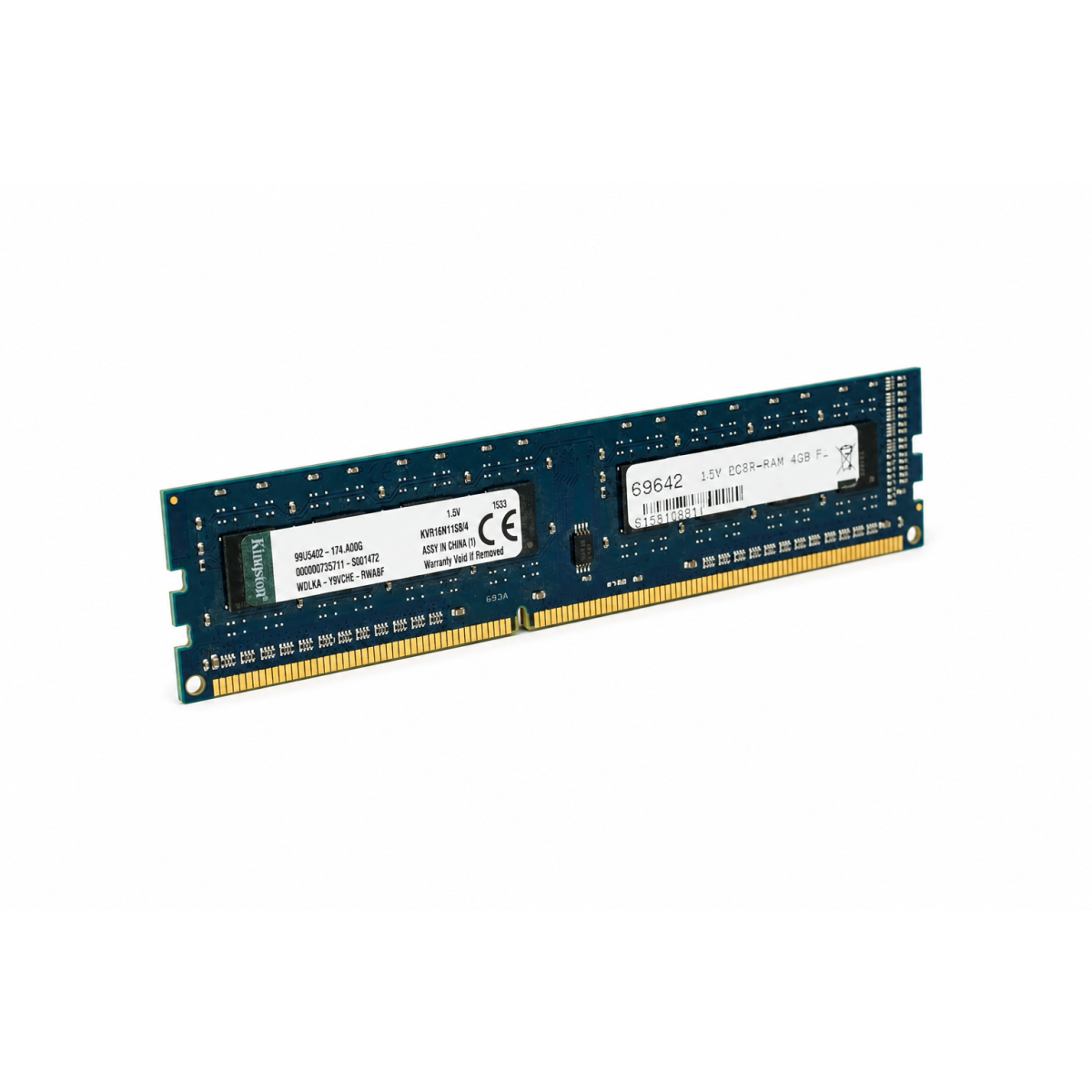 Kingston 4GB DDR3-1600 PC3-12800 UDIMM 2 box