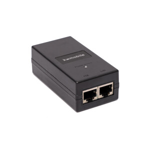 kwmobile 35608 PoE-Injektor 48 V / 24 W | 0,5 A | IEEE 802.3af | Plug-&-Play