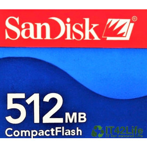 SanDisk 512MB CompactFlash CF Memory Card -gebraucht-