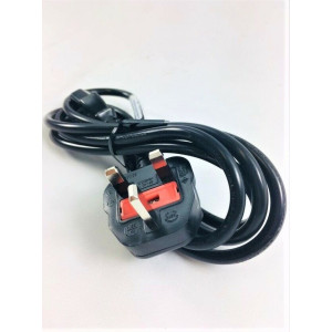 10x Kaltgerätekabel Main Power Cable Stromkabel UK/GB - 1.80m - 3-pin - 5A
