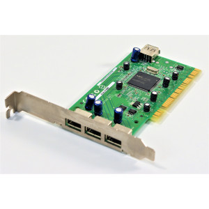 Adaptec 3+1 Port USB 2.0 High Speed PC PCI Host...