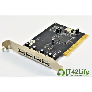 Adaptec AUA-4000C 4-Port USB 2.0 PCI Controller Card /...